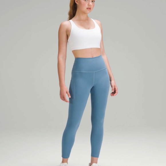 Lululemon Wunder Train High-Rise Tight with Pockets 25" in Utility Blue - Picture 3 of 7